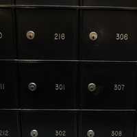 Mailbox numbers in apartment building
