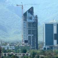 Telecom Tower and Islamabad Stock Exchange in Pakistan