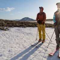 Backcountry skiing in the Gallatin Mountains
