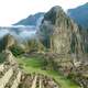 Mountainside and structures of Machu Picchu, Peru