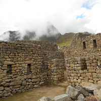 Stone Walls and Fortifications in Machu Picchu, Peru