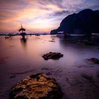 Watercraft in the Bay at El Nido, Philippines