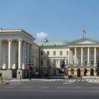 Neoclassical Commission Palace in Warsaw, Poland