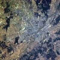 Satellite Image of the City of Warsaw