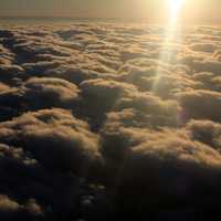 Sunlight above the clouds