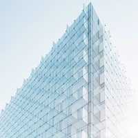 Glass Building in Madrid, Spain