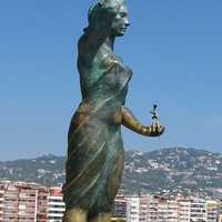 Monument to the Fisherman’s Wife in Lloret De Mar, Spain