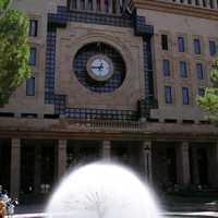 Town Hall Albacete with Fountain in Front in Spain