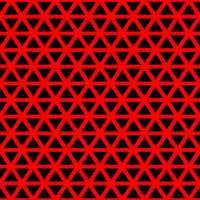 Black Triangles with Red Lines