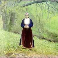 Armenian woman in national costume in 1910 in Turkey