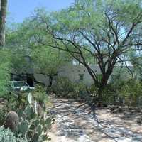Edward L. Jones House walkway in Paradise Valley, Arizona