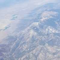 Mountaintops from an aerial view