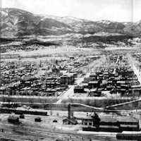 Panoramic View of Salida in 1910 in Colorado