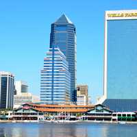 Skyline and towers in Jacksonville, Florida