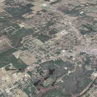 Aerial View of Crestview, Florida from Above