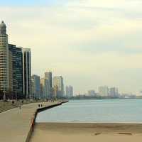 Skyline at Lakeshore in Chicago, Illinois