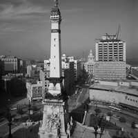 The Soldiers' and Sailors' Monument in Indianapolis, Indiana