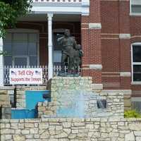 Statue of William Tell and Son in Tell City, Indiana