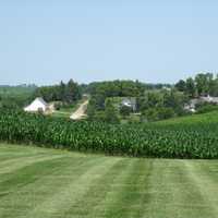 Green Landscape and farm in Newton, Iowa