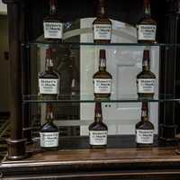Bottles of Maker's Mark Whiskey at the visitor's center