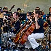 Orchestra with violin players in Owensboro, Kentucky