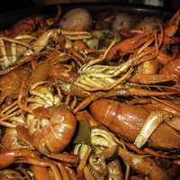 Red Crawfish Dinner in New Orleans, Louisiana