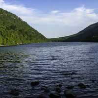 Landscape at Bubble Pond in Acadia National Park, Maine