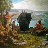 Père Marquette and the Indians in Michigan