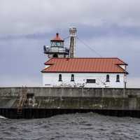 Lighthouse closeup on the Pier in Duluth, Minnesota