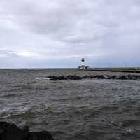 Lighthouse on Lake Superior in Duluth, Minnesota