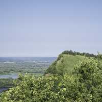 View of Queen's Bluff at Great River Bluffs State Park