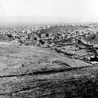 Landscape of Helena, Montana in 1870
