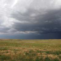 Dark Storm Clouds over the plains in Nebraska