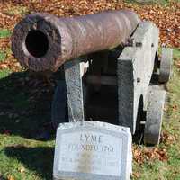 A small cannon in Lyme, New Hampshire