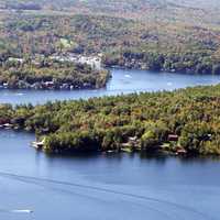 Lake landscape at Sunapee, New Hampshire