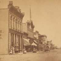 Downtown Albuquerque in 1880 in New Mexico