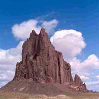 Shiprock Mountain landscape in New Mexico
