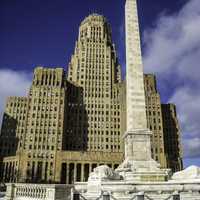 Buffalo City Hall and McKinley Monument in New York