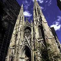 Neo-Gothic Roman Catholic St. Patrick's Cathedral in New York