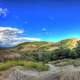 Clear skies over the mounds at Theodore Roosevelt National Park, North Dakota