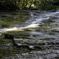 Small water cascade at Cayuhoga Valley National Park, Ohio