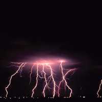 Lightning Storm from the clouds in Norman, Oklahoma