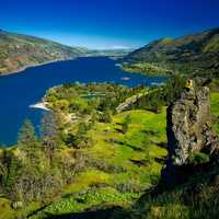 Columbia River Valley landscape in Oregon