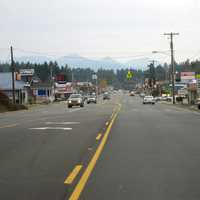 Driving into town from the north in Cave Junction, Oregon