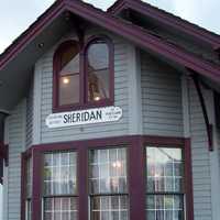 Sheridan's City Hall, a former train depot in Oregon
