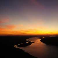 Watch the River landscape at dusk in Oregon