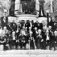 1911 photograph of the 50th Reunion of the Allen Infantry in Allentown, Pennsylvania