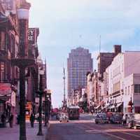 Hamilton Street West from 6th in 1950 in Allentown, Pennsylvania