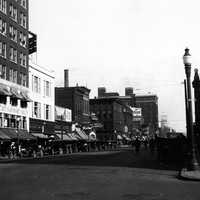 State and 9th Streets in downtown Erie during the early 1920s in Pennsylvania