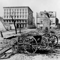 Ruins of the fire of 1861 in Charleston, South Carolina